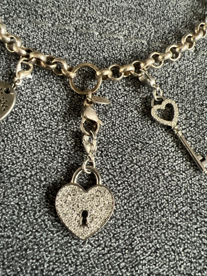 Origami Búho 3 Medallones Colgantes Tono Plata Collar Cerradura y Llave Corazón Life Is Gift Foto 2 de 4