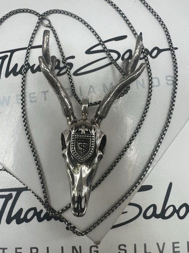 Thomas Sabo Kette & Rebel At Heart Skull Hirsch 🦌 Anhänger Rarität - Bild 3 von 5