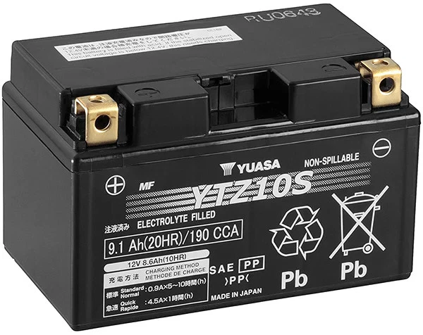 Batterie YUASA YTZ10-S SLA-AGM - Sans Entretien - Prête à l'Emploi - Photo 1/2