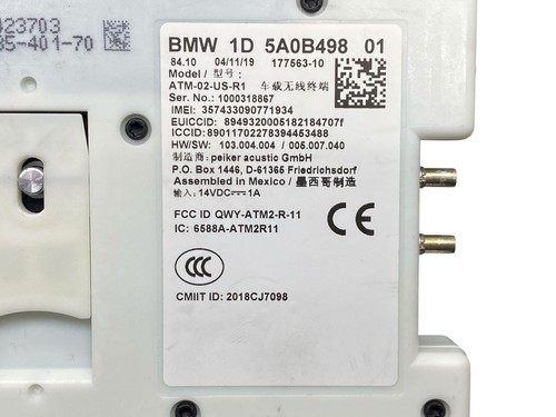 2019 2020 2021 2022 2023 BMW X7 G07 OEM TELEMATICS CONTROL MODULE 17756310 - Picture 2 of 6