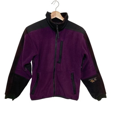 Vtg 90s Mountain Hardwear Chill Factor Fleece Womens 6 Small Full Zip Purple USA