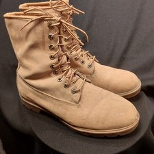 VTG Timberland 8" Wheat Nubuck Work Boots Made in USA Men's 9.5 W Style 10081