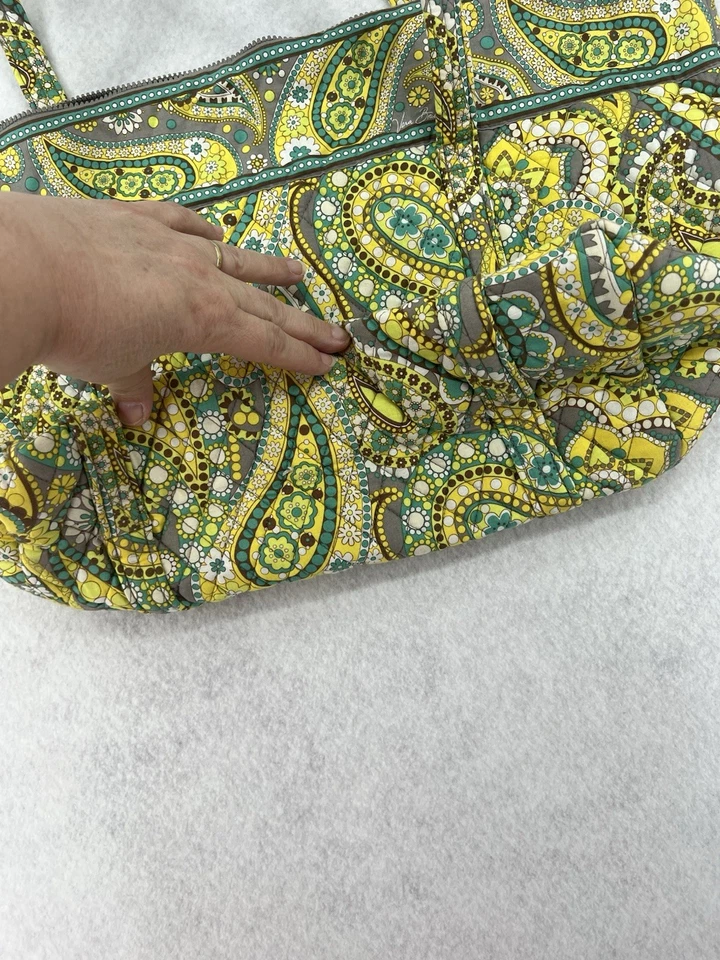 Bolso de Hombro Vera Bradley Limón Parfait Grande Retirado Vintage Paisley Foto 4 de 4