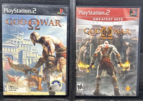 PS2 God of War BOTH GAMES 1 & 2 Greatest Hits Black Label PlayStation 2 Games