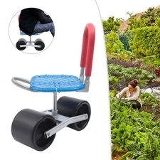 Rolling Garden Scooter Garden Cart Seat With Wheels 360 Swivel Seat Garden Stool