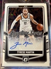 2024-25 Panini Donruss Optic - Signature Series Tyrese Martin, Tyrese Martin...