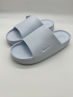 Nike Calm Slide Sandals Women, Size 8 Blue Tint, DX4816 400 Flip Flops New