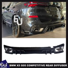 F�R BMW X5 G05 M SPORT GLANZ SCHWARZ COMPETITION STYLE HECKSTO�STANGE DIFFUSOR