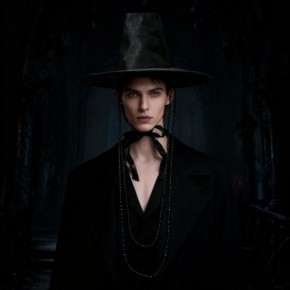 K-Pop Cazadores de Demonios Saja Niños Coreano Tradicional Ídolo Juegos con disfraces Sombrero Foto 4 de 4