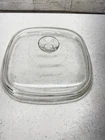 Vintage PYREX A-12-C Domed Square Clear Glass Lid ONLY For CorningWare 5 Qt Dish