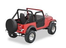 Bestop 51778-01 Fabric Door Set Black Crush 2 Pc. Front For 1976-1986 Jeep Cj7