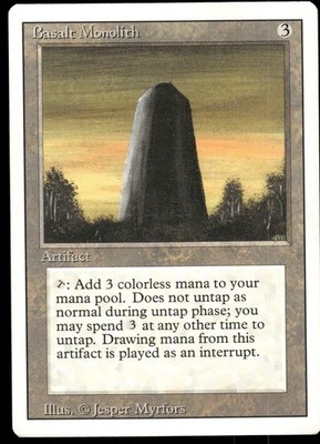 1x Basalt Monolith - Revised Edition - NM - MTG