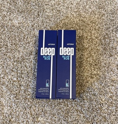 2 Pack doTERRA Deep Blue Rub 4 oz Cream Brand New Sealed EXP 09/2028 Free Ship