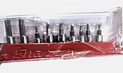 #ad New Snap on™ 210EFTXRY 10pc 1 4quot; amp; 3 8quot; Drive Tamper Resistant Torx Socket Set $275.00