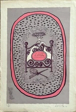 Giuseppe Viviani litografia Frontespizio N 1 76x56 firmata numerata pubblicata