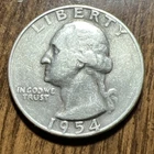 1954-S Washington Quarter Gd Cond. Actual Coin