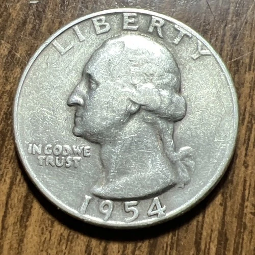 1954-S Washington Quarter Gd Cond. Actual Coin