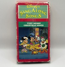 Sing Along Songs Very Merry Christmas VHS Disney Video Tape 657 VTG Kids Holiday