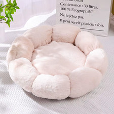 Flower Soft Cat Bed Sleeping Cat Mat Winter Warm Dog Bed for Small Dog Cushion B