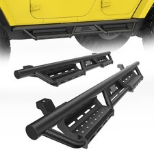 Bolt-On Running Boards for Jeep Wrangler JK 4-Door, Heavy-Duty Steel