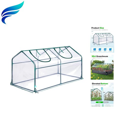 #ad Raised Base Portable Greenhouse Enhance Plant Growth with Easy Setup 71x36x36 $105.99