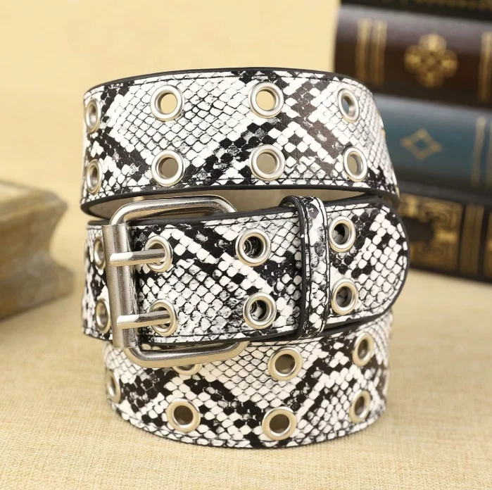 Snakeskin White Belts for Women for sale | eBay display picture 3