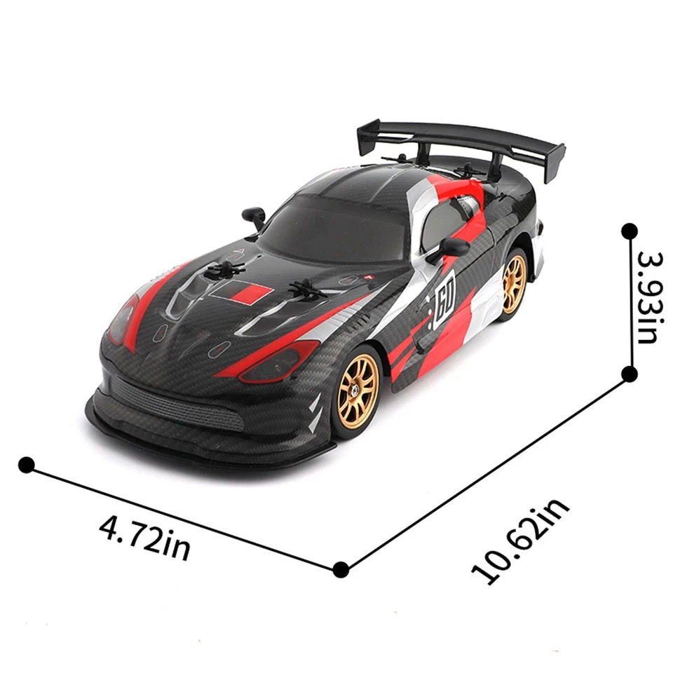 1/16 2.4G RC Drift 4×4 Plastic Racing Vehicle Drifter 370 Brushed Motor RTR Toy - Image 4 of 4