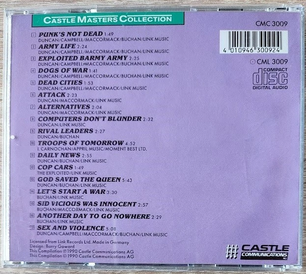 The Exploited - Castle Masters Collection | CD - Bild 2 von 3