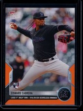 2022 Topps Now #280 Edward Cabrera Orange Parallel Card #d /5