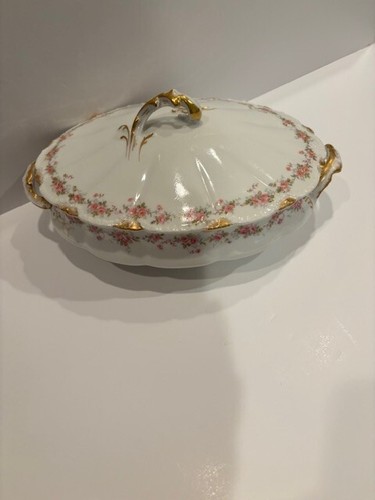 Vintage Servierplatte mit Deckel Theodore Haviland Limoges Frankreich ca. Anfang 20. - Bild 1 von 7