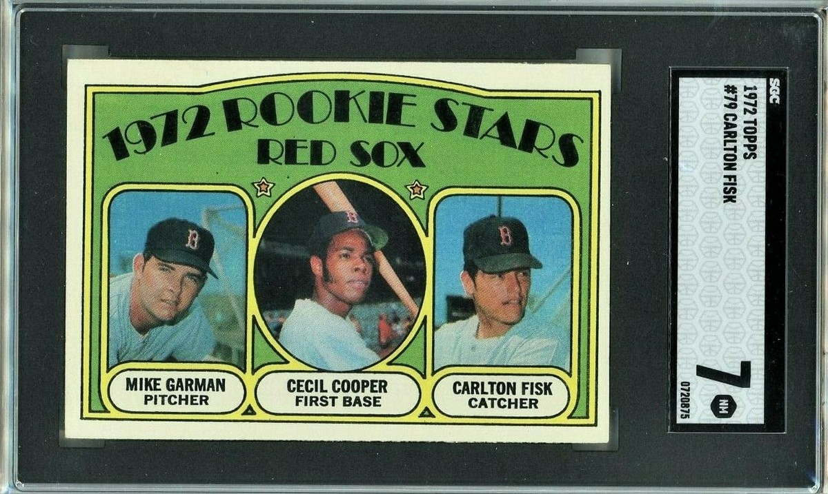 CARLTON FISK RC 1972 Topps rookie SGC 7 NM Cecil Cooper Red Sox | eBay