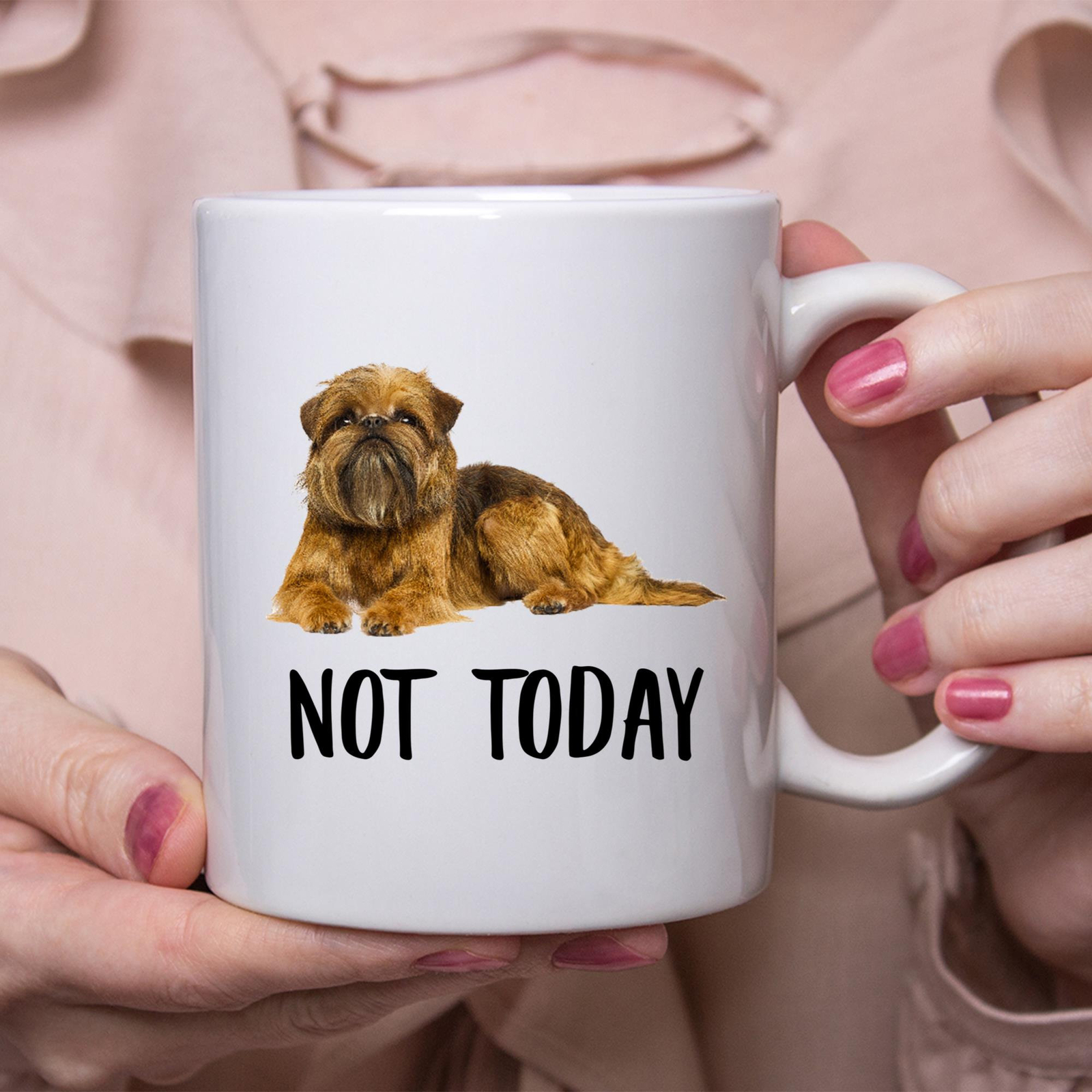 Griffon Bruxellois Not Today Funny Coffee Mug Lazy Dog Gift for Pet Lovers