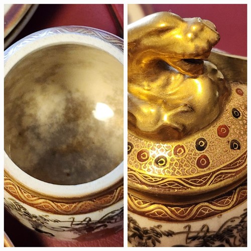 VERY RARE 17 PC 1880-90 JAPANESE KITAMURA YAICHIRO ROYAL SATSUMA TEA SET - Picture 20 of 23