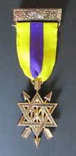 Masonic Order of Secret Monitor 2nd Degree breast jewel with brooch clasp - new 