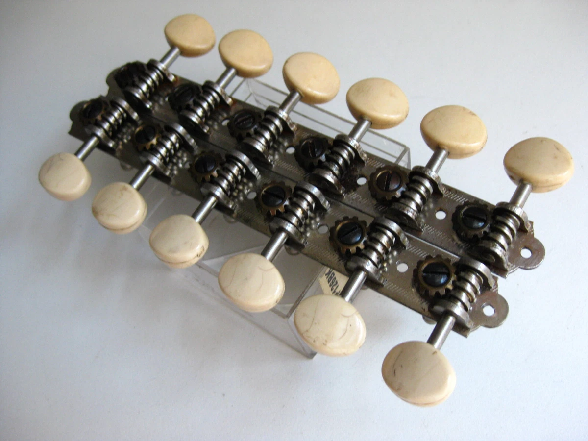 Vintage 60 s Waverly Martin 12 Strings Guitar Tuners Set for