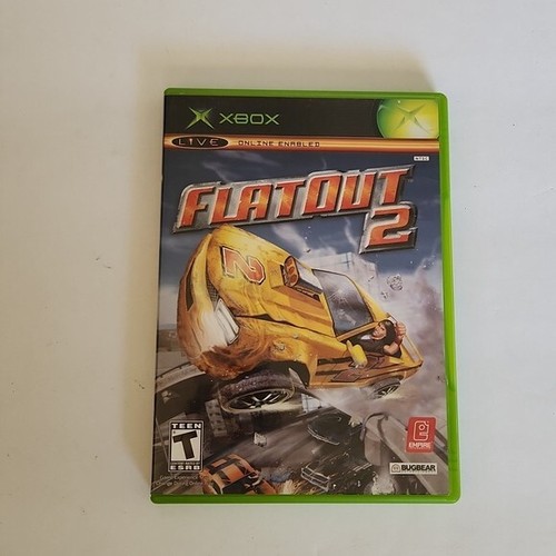 FlatOut 2 (Microsoft Xbox, 2006) No Manual Works Tested Video Game