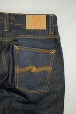 NUDIE JEANS CO SLIM JIM ORG. DRY USED BLUE JEANS SIZE 30/34 ACTUAL 31/34 EUC!