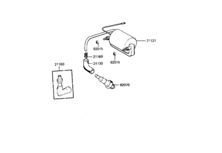 KAWASAKI KH110 KH125 GTO SPEEDSTER G7 IGNITION COIL NOS JAPAN - Image 3 of 4