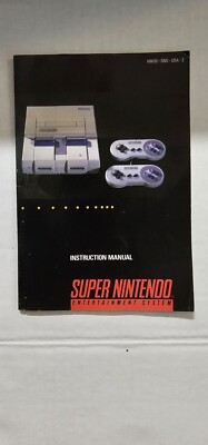 SNES Super Nintendo Console Instruction Manual Only HW(B)-SNS-USA-2