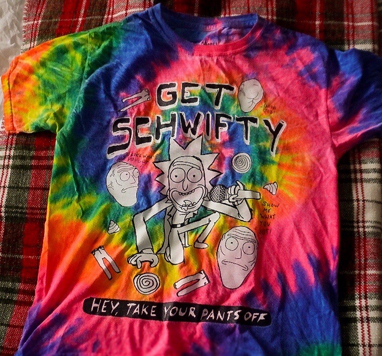 Rick And Morty Tie Dye T-Shirt (Extra Small) | eBay