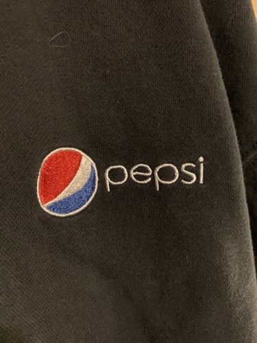 PEPSI HOODED SWEATSHIRT BLACK MENS 2XL - Picture 4 of 5