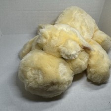 Rare FAO Baby Schwartz Yellow Buttercup Hippo Plush Stuffed Animal