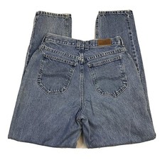 Vintage Lee Original Tapered Leg SZ 10 High Waisted 30 Waist Mom Jeans Lees 90s