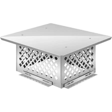 Fireplace Chimney Cap Flue Caps 13"x17" 304 Stainless Steel Adjustable Bottom