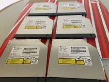 Lot of 6 HP Super Multi DVD Writer w/ Grey Bezel Model- GUD1N