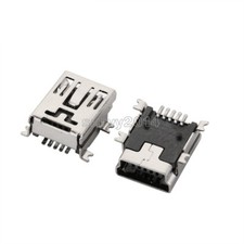 10 pcs 5Pin MiNi USB Female SMT SMD 5 Pin Socket Connector DIY New