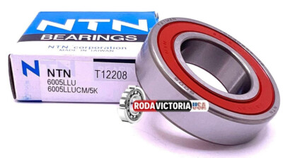 NTN 6005 LLU Deep Groove Ball Bearing, Rubber Sealed  6005 2RS DDU 25x47x12 mm