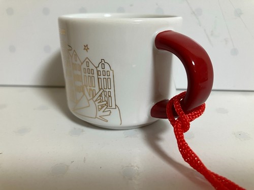 Belgien Gold Weiß Starbucks Mini Mug Tasse DEMI 2oz ORNAMENT You Are Here NEU - Bild 2 von 10
