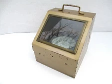 Antique Ritchie Boston MA Ship Compass Binnacle with Metal Case Glass Nautical