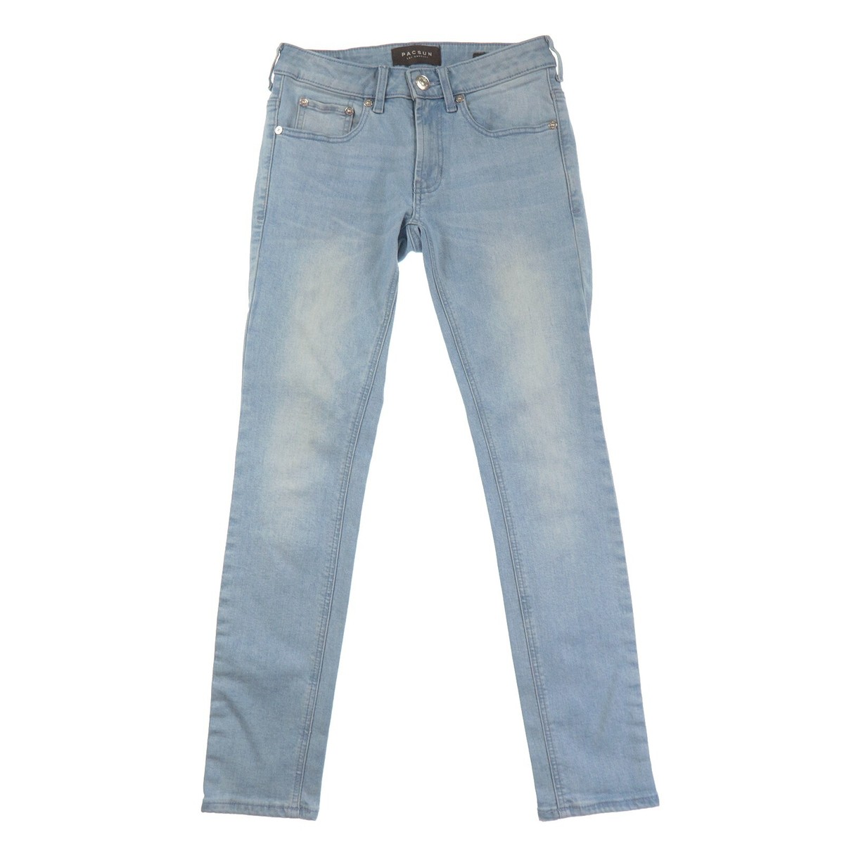 PacSun Active Stretch Skinny Blue Jeans Womens 26 Light Blue Denim